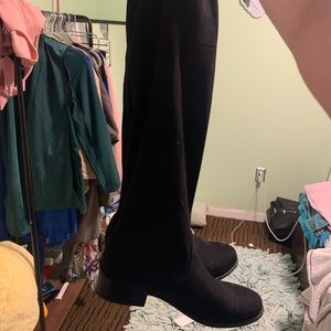 SUEDE OVER THE KNEE BOOTS